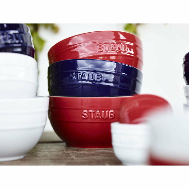 STAUB Ceramique 14 cm Ceramic Round Bowl, Cherry - Image 3