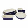 HENCKELS Ceramic 8 Piece Bakeware Set, Dark-Blue