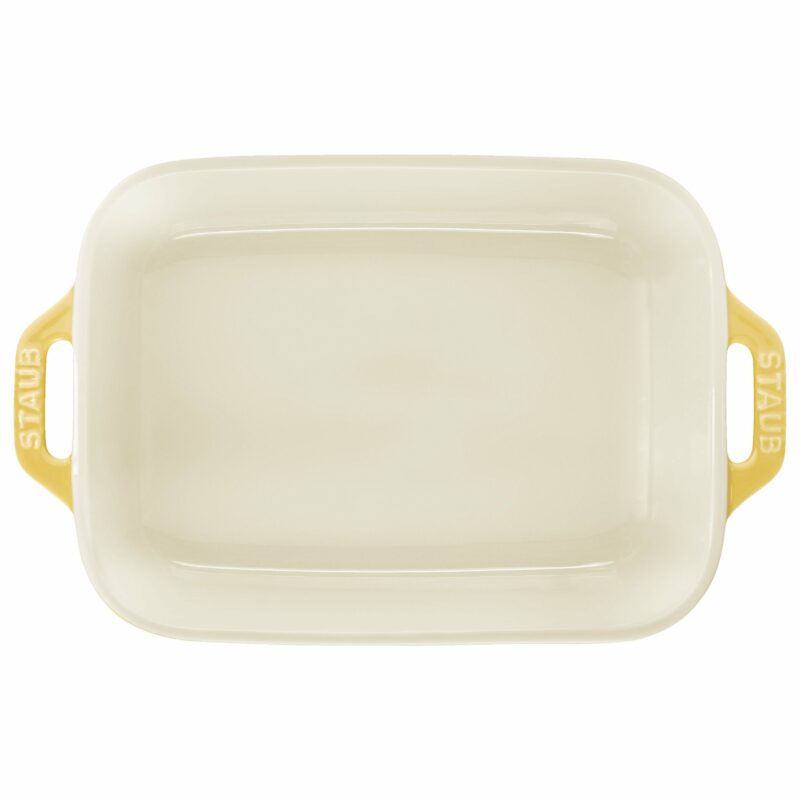 STAUB Ceramique Rectangular Baking Dish Set Citron 3 Piece - Image 2