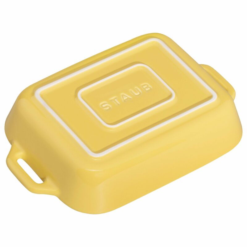 STAUB Ceramique Rectangular Baking Dish Set Citron 3 Piece - Image 4