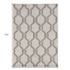 8' X 11' Ivory Moroccan Indoor Outdoor Area Rug - Image 3