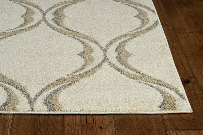 8' X 11' Ivory Moroccan Indoor Outdoor Area Rug - Image 5