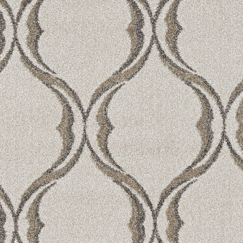 8' X 11' Ivory Moroccan Indoor Outdoor Area Rug - Image 6
