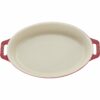 STAUB Ceramique 1 L Ceramic Oval Oven Dish, Cherry - Image 2