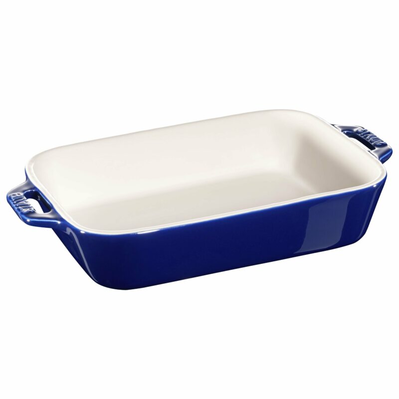 STAUB Ceramique 1 L Ceramic Rectangular Oven Dish, Dark-Blue