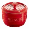 STAUB Ceramique 8 cm Ceramic Salt Crock, Cherry