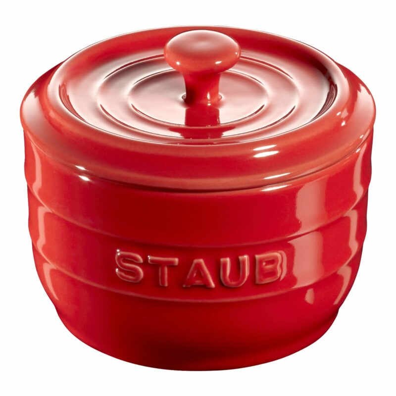 STAUB Ceramique 8 cm Ceramic Salt Crock, Cherry