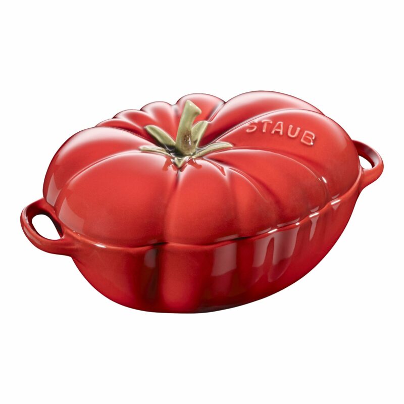STAUB Ceramique 500 mL Ceramic Tomato Cocotte, Cherry