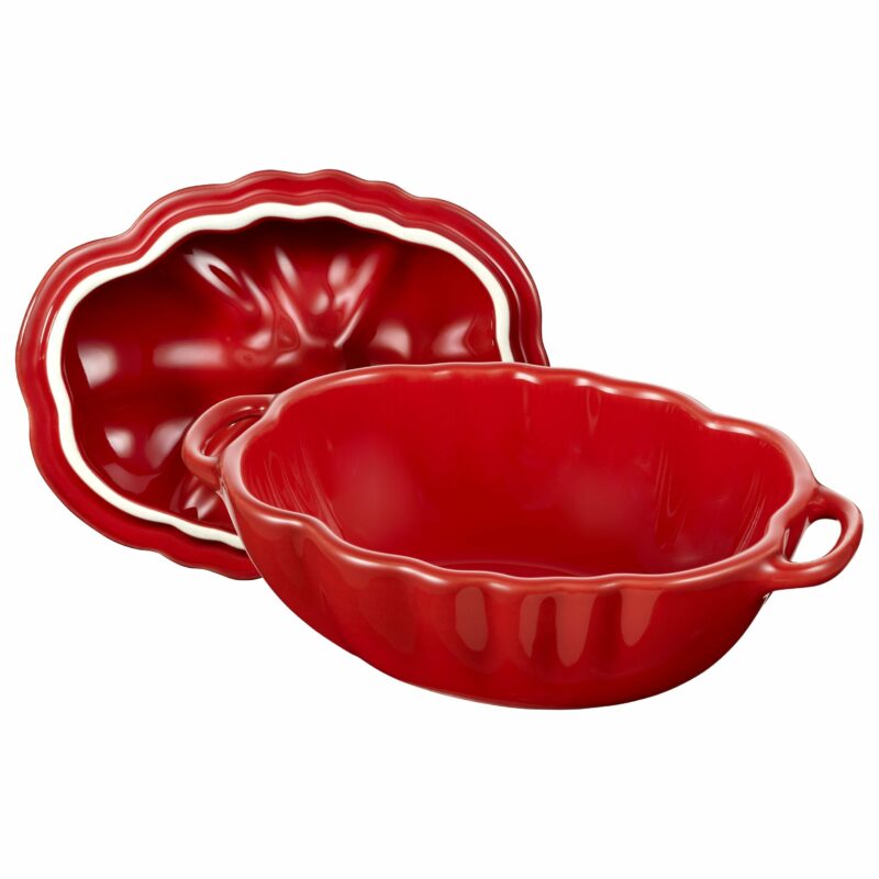 STAUB Ceramique 500 mL Ceramic Tomato Cocotte, Cherry - Image 2