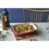 STAUB Ceramique 2,4 L Ceramic Rectangular Oven Dish, Cherry - Image 3