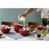 STAUB Ceramique 14 cm Ceramic Round Bowl, Cherry - Image 4