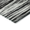10' X 14' Black And Ivory Abstract Washable Indoor Outdoor Area Rug - Image 4