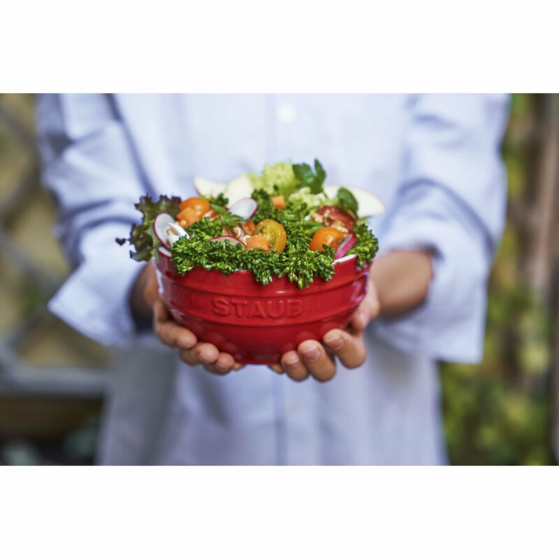 STAUB Ceramique 14 cm Ceramic Round Bowl, Cherry - Image 2